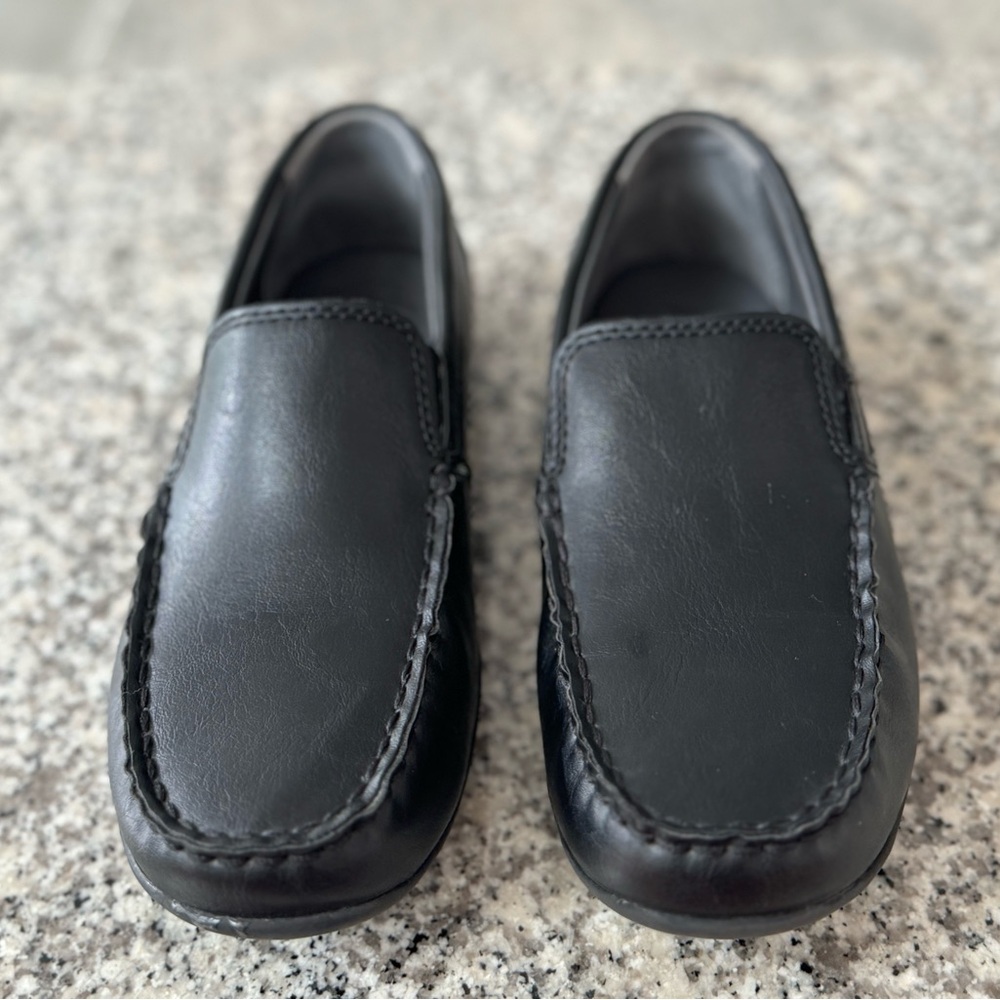 NEW Nordstrom Kid’s Mason Black Faux Leather Loafer